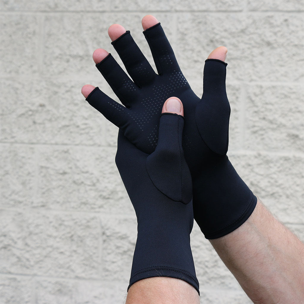 Infrared Compression Tipless Gloves Palm Dotted Grip 