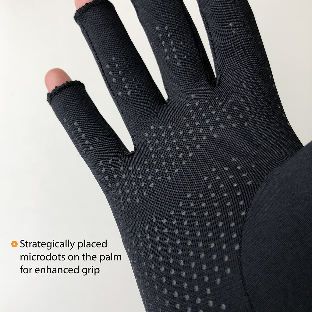 Compression Gloves Palm Grip Details