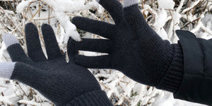 3D Knit Infrared Circulation Full Finger Gloves Winter