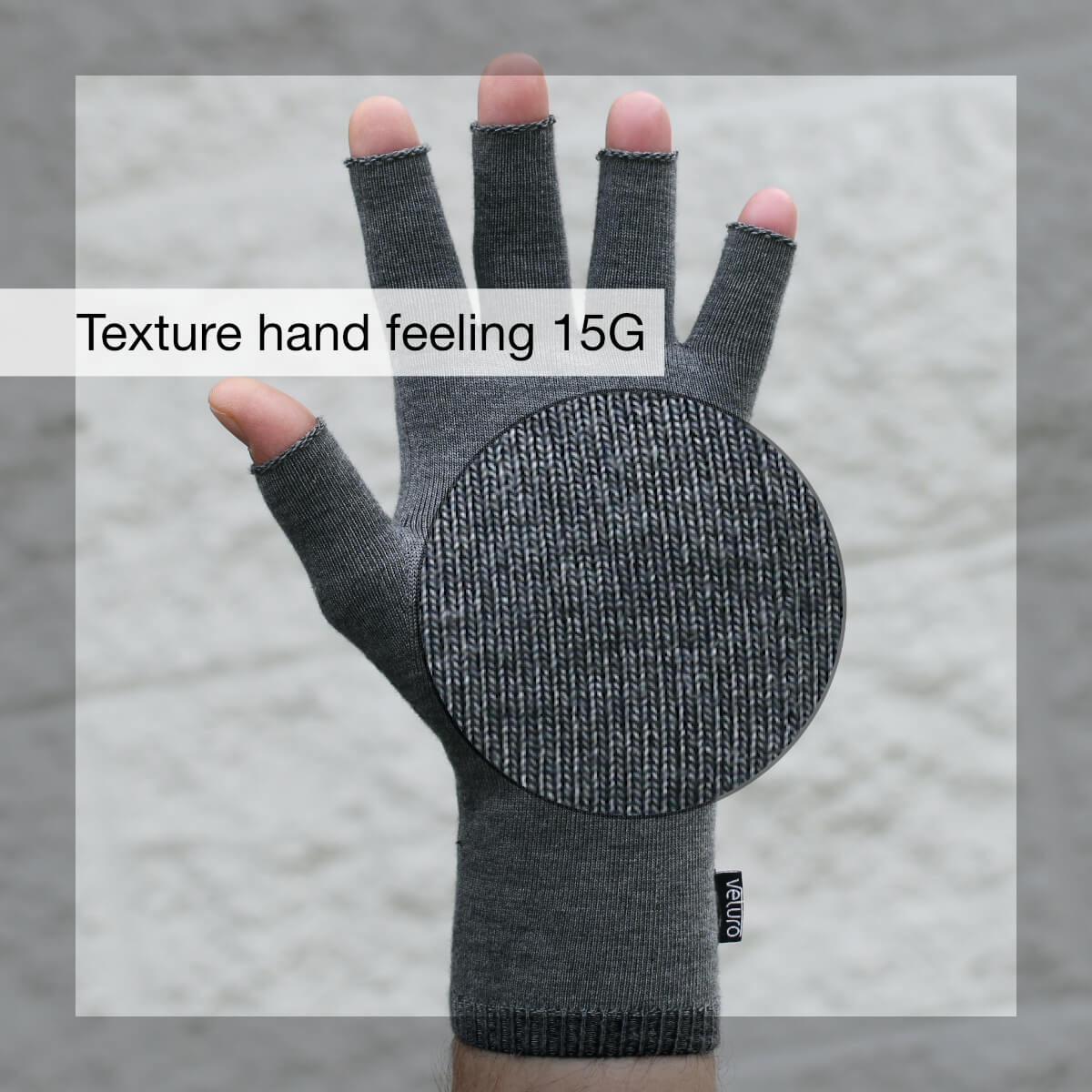 Seamless 3D Knit Infrared Pain Relief Gloves - Texture Gauge 15G