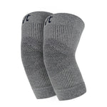 Pair of Grey Infrared Elbow Compression Sleeves with a Brand 