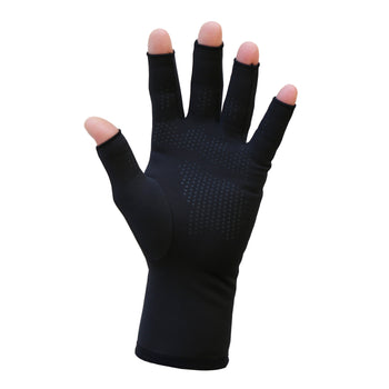 Infrared Bamboo Open Finger Gloves with Grip