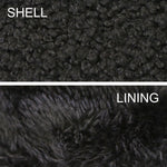 Black Mittens Gloves Materials Detail