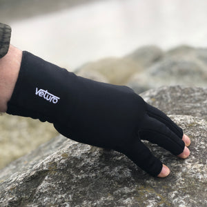 Infrared Fleece Open Finger Gloves Keep Hands Warm