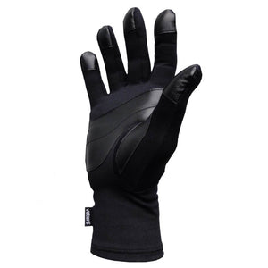 Infrared Raynaud's Gloves Leather Grip Black