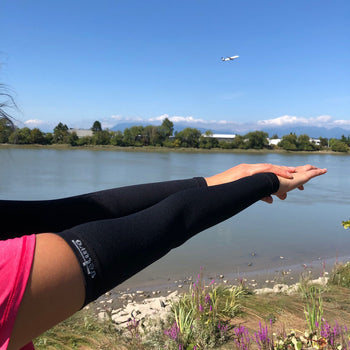 Graduated Compression Arm Sleeves Improve Mobility Arms Woman