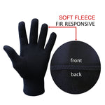Fleece Gloves Fabric Details Infrared Responsive