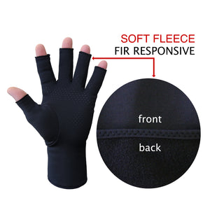 Infrared Responsive Fleece Gloves Fabric Detail