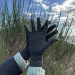 Raynaud’s Arthritis Carpal Tunnel Seamless 3D Knit Gloves Dark Grey Heather