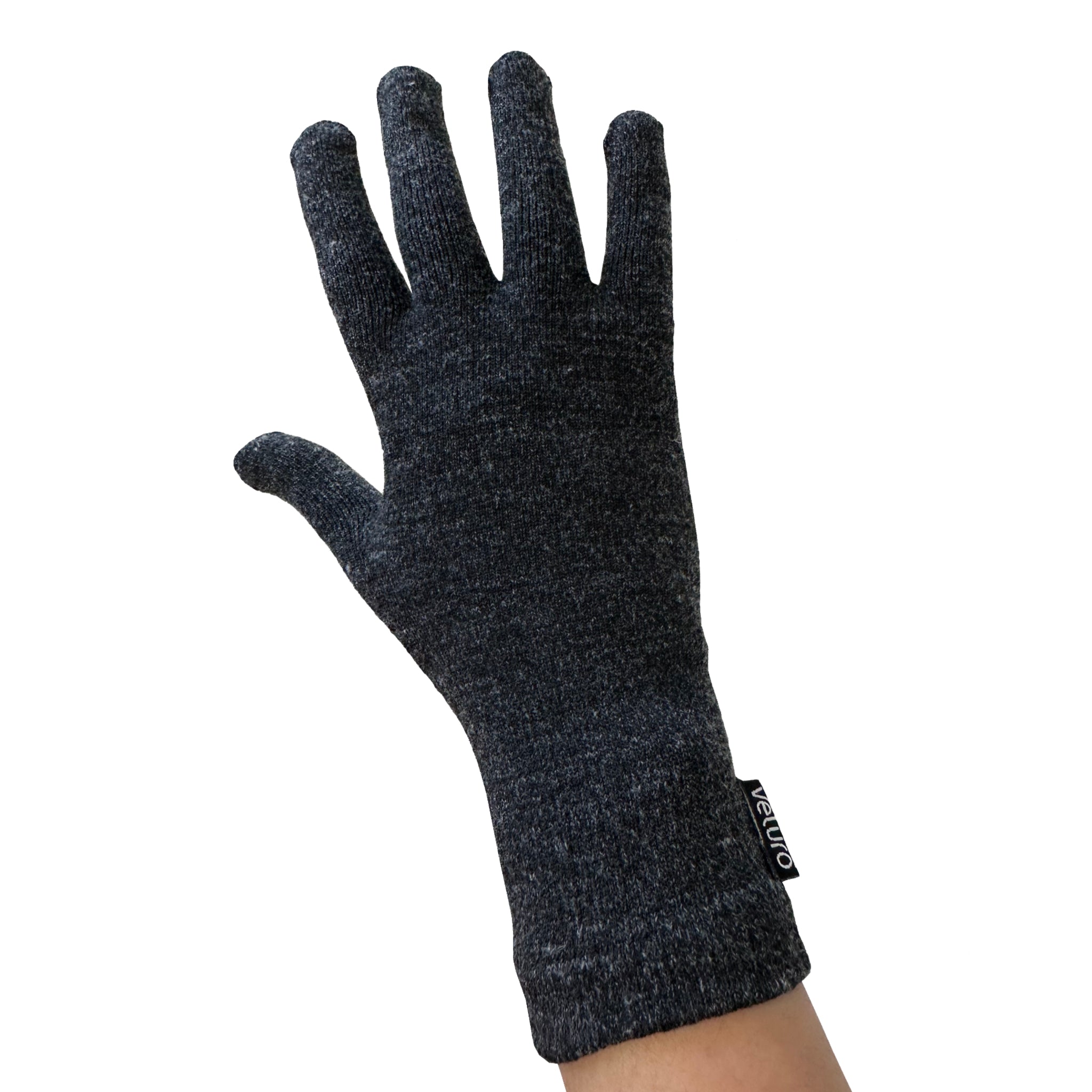 3D Knit Infrared Circulation Full Finger Gloves Cold Female Hands