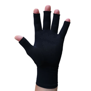 Infrared Compression Open Finger Gloves Palm Grip
