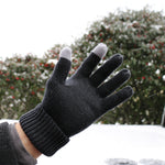 Mens Merino Wool Gloves in Wintertime