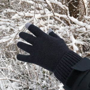 Gloves for Men Women - Winter Gloves Gloves for Men Cold Weather, Mens  Gloves Black Gloves Men Heated Touch Screen with Thermal Soft Knit, Mens  Winter