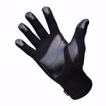 Infrared Gloves Supple Leather Grip Patches Black - Gloves for Therapy by Veturo