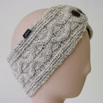 Infrared Lined Wool Headband Grey for Women